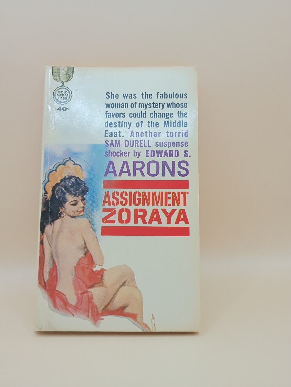 ASSIGNMENT - ZORAYA by Edward S. Aarons vintage 1960 Gold Medal paperback